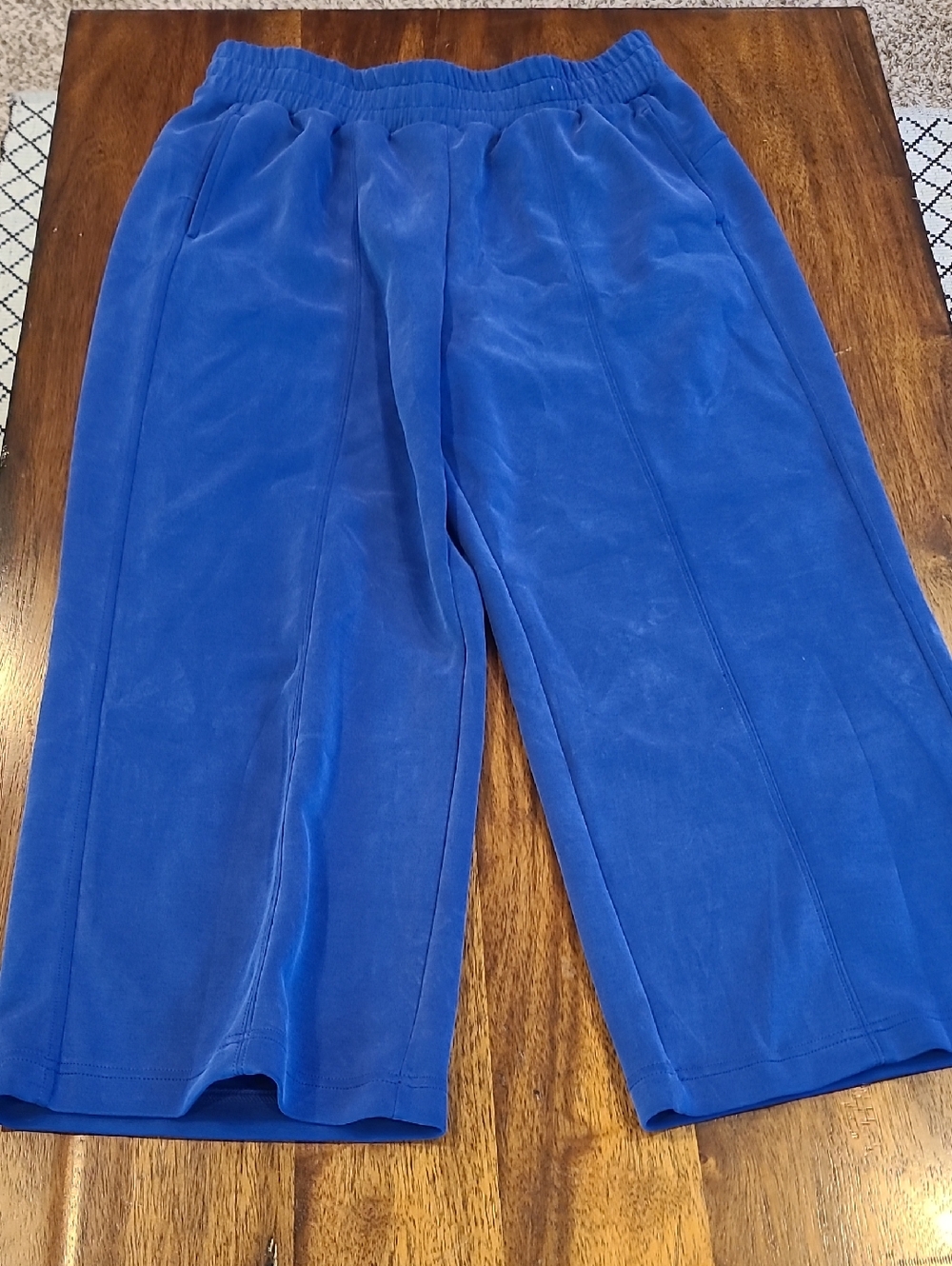 FLX ACTIVEWEAR Cropped Wode Leg Pants Size Large